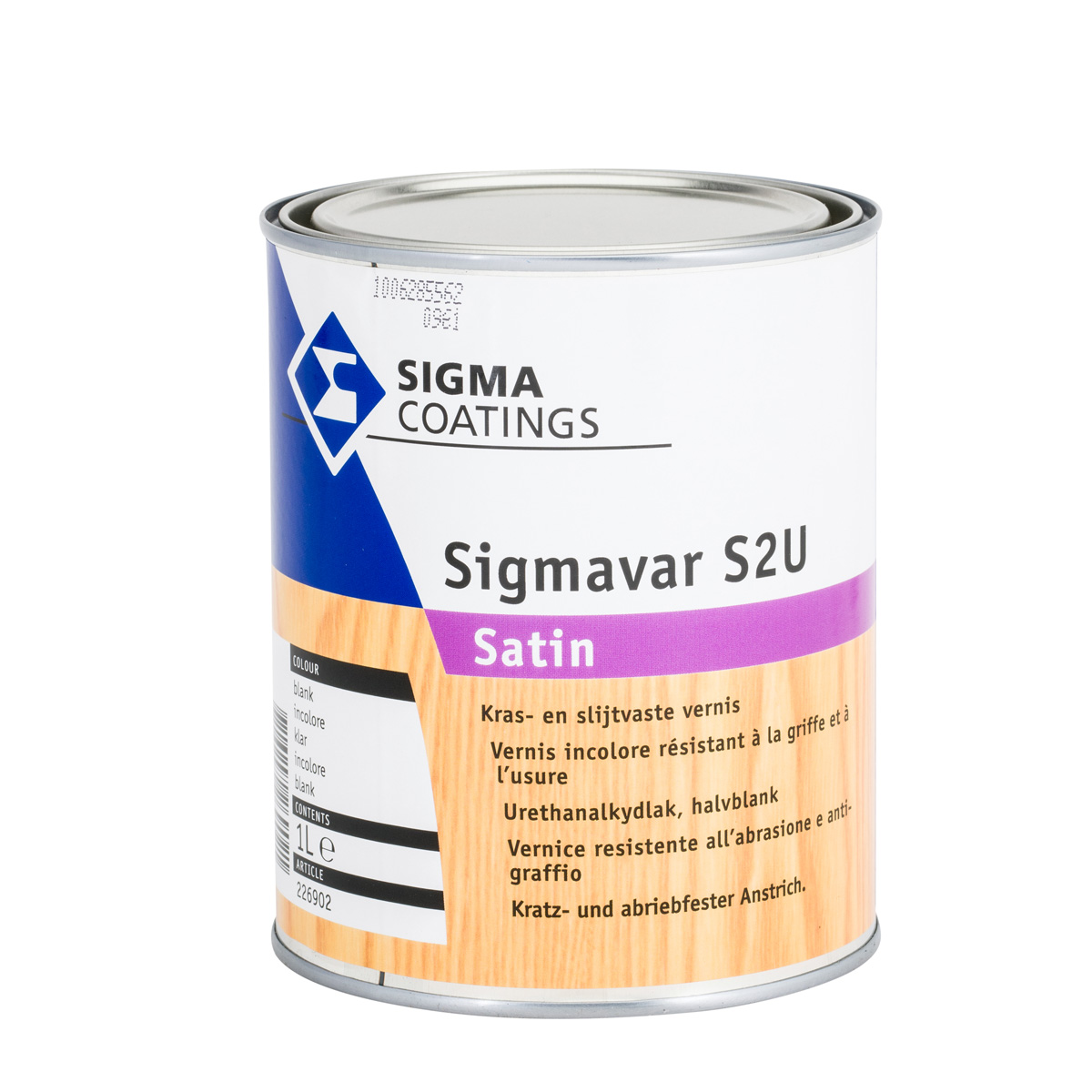 Sigmavar S2U Satin Sterke blanke lak voor hout OnlineVerf.nl